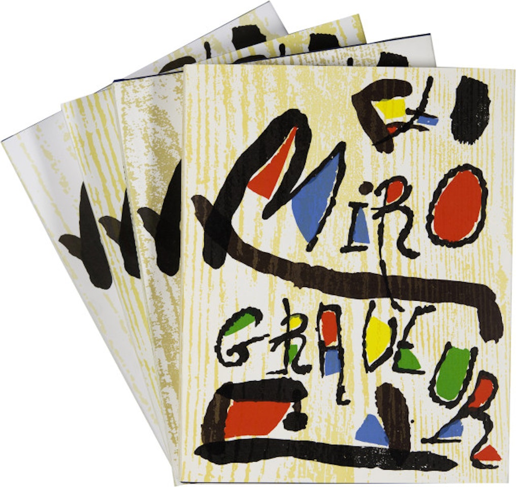 Jacques Dupin. Miró Graveur (Bd. I-III, französische Ausgabe) und Jacques Dupin/Ariane Lelong-Mainaud, Miró engraver (Bd. IV, englische Ausgabe) by Joan Miró