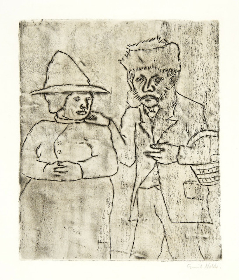 Mann und Frau by Emil Nolde