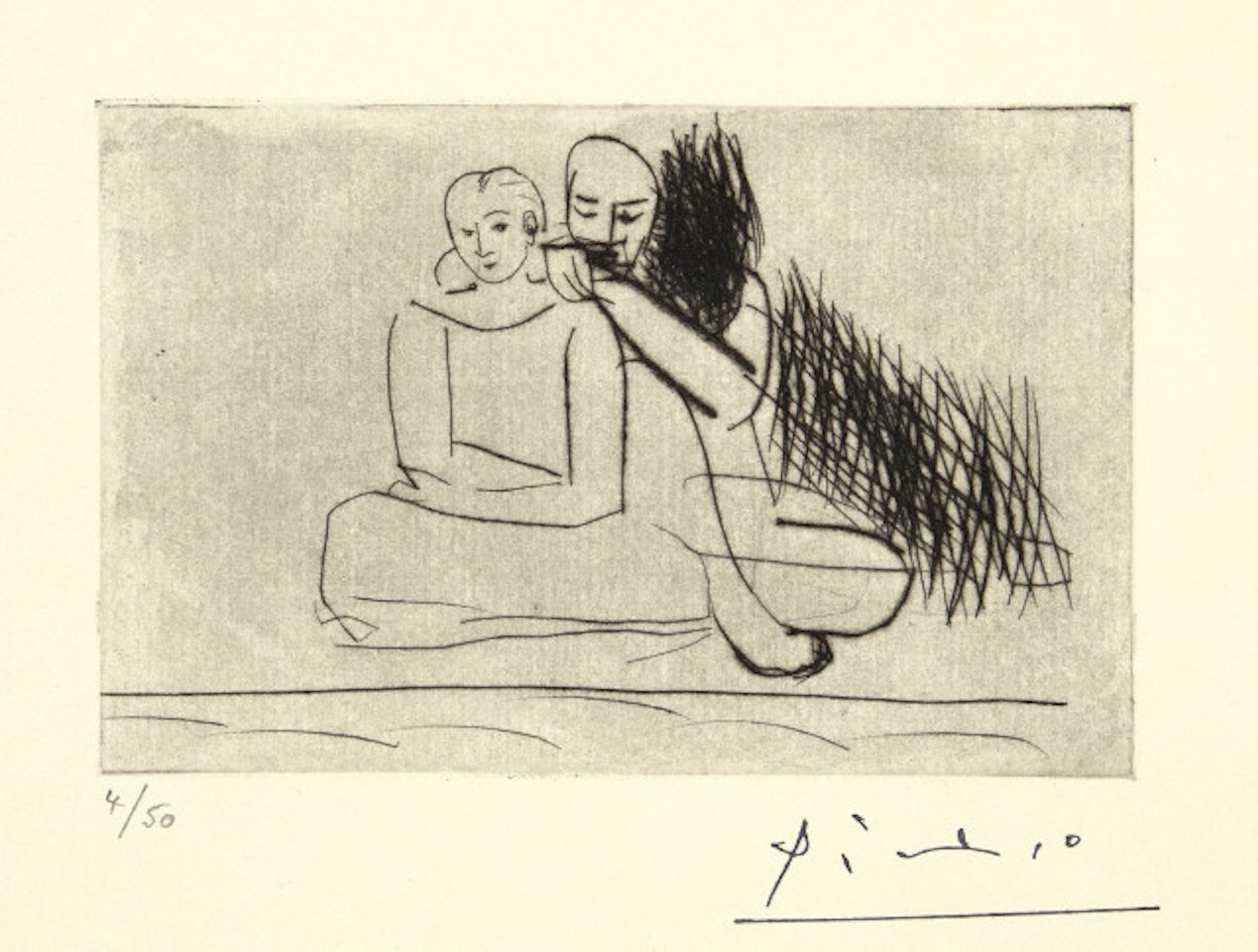 Couple au bord de l"eau by Pablo Picasso