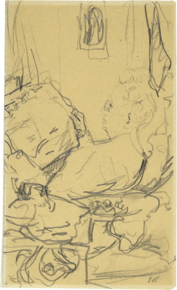 La lecture (La mère de l"artiste lisant) by Édouard Vuillard