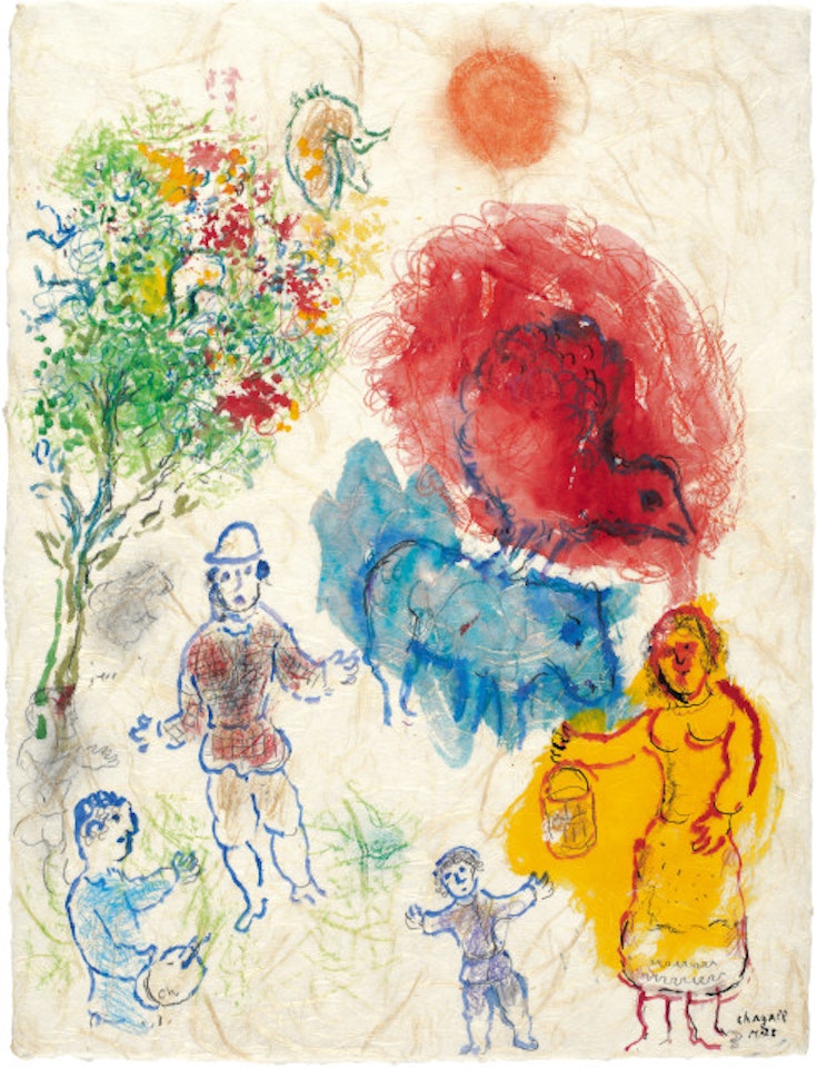 Idyll à la campagne by Marc Chagall