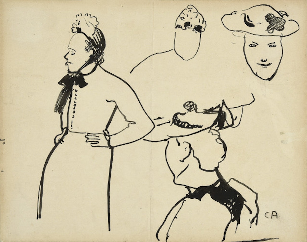 Women in traditional costumes by Cuno Amiet