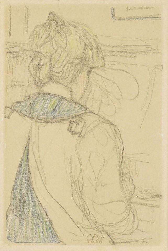 Back view of a girl by Cuno Amiet