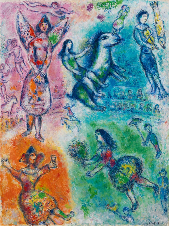 Le Reve au circus by Marc Chagall