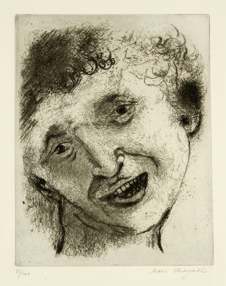 Autoportrait au sourire by Marc Chagall