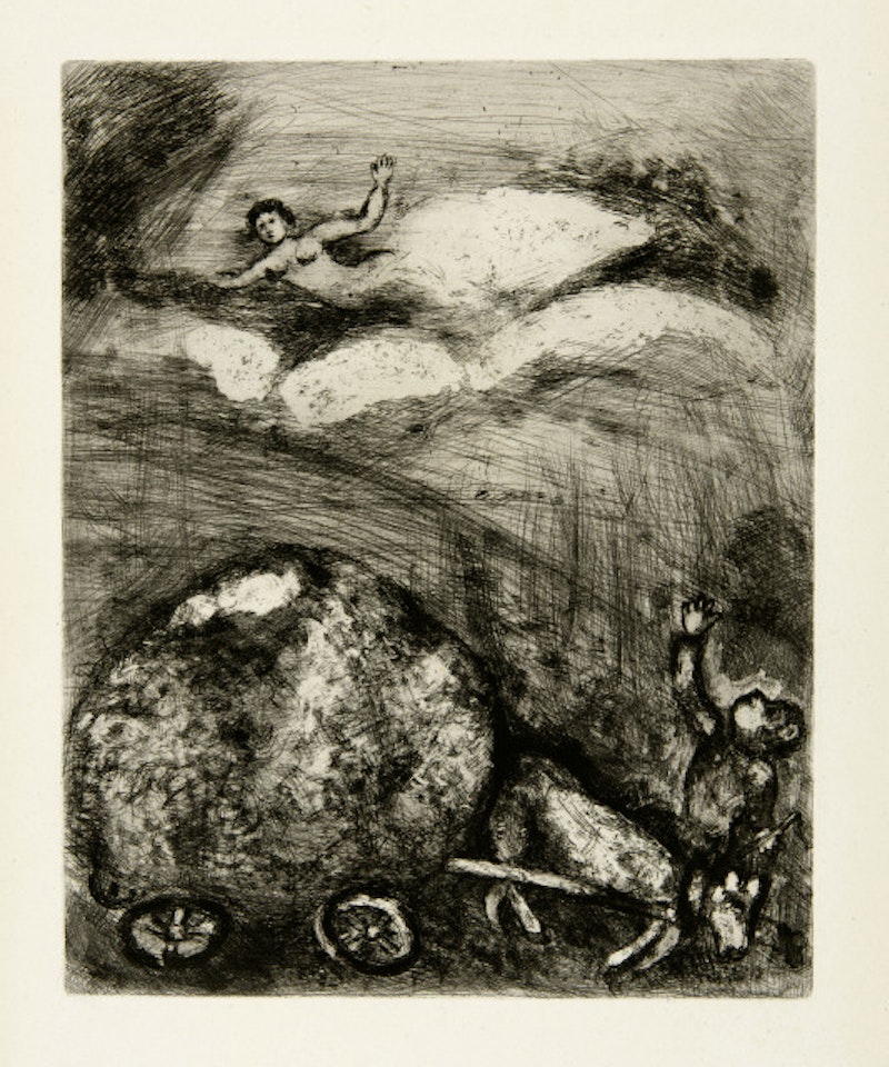 8 illustrations from the episode "Les Fables" by Marc Chagall