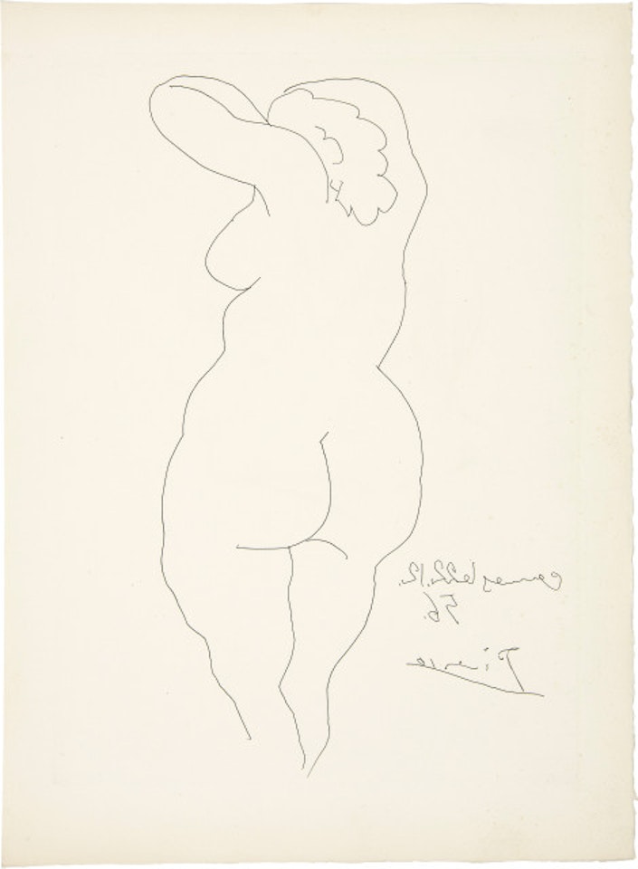 Femme nue de dos by Pablo Picasso