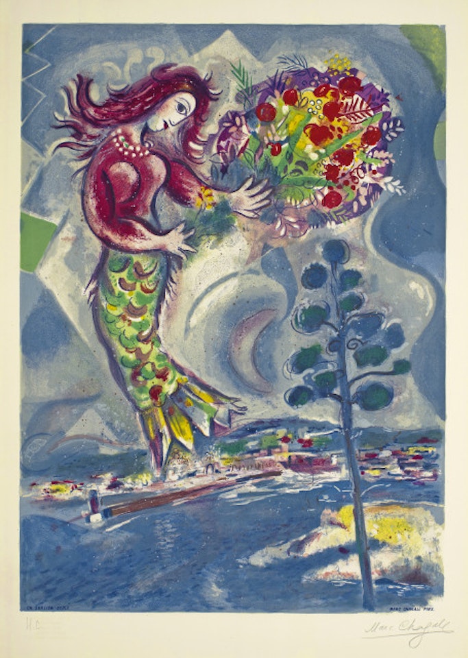 Sirène au pin by Marc Chagall