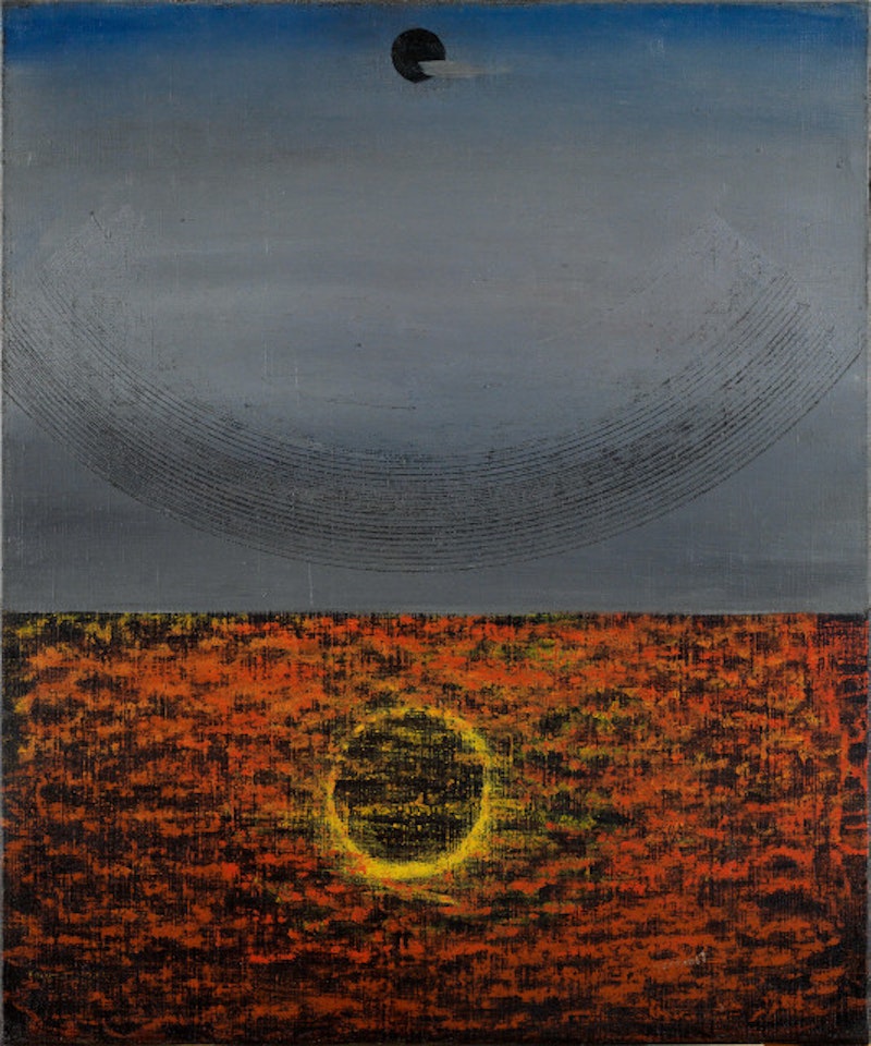 Effet de soleil reflété dans l"eau by Max Ernst