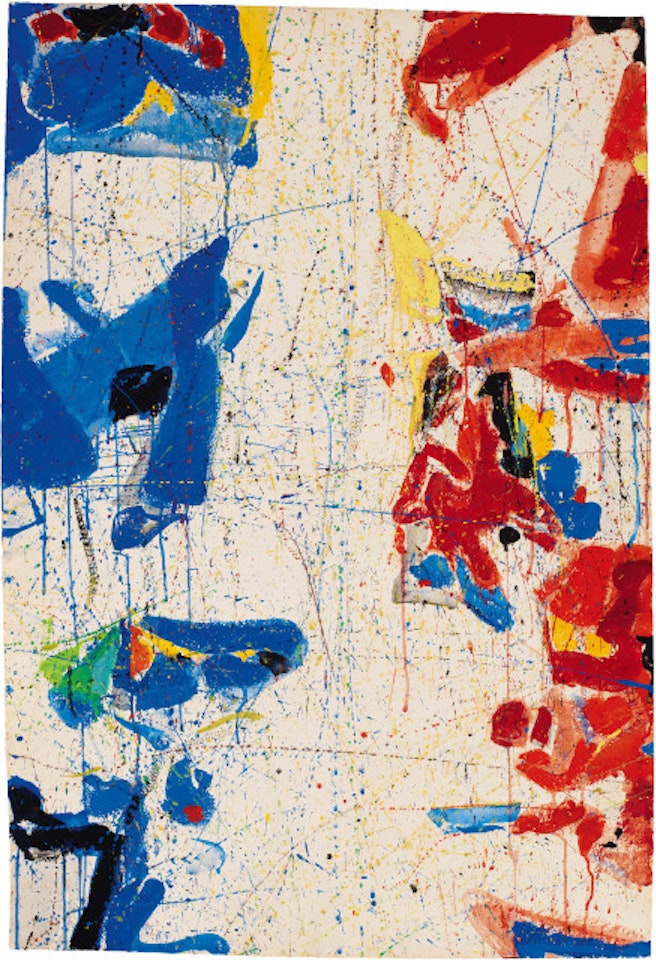 Entre deux Mondes - Red, White and Blue by Sam Francis