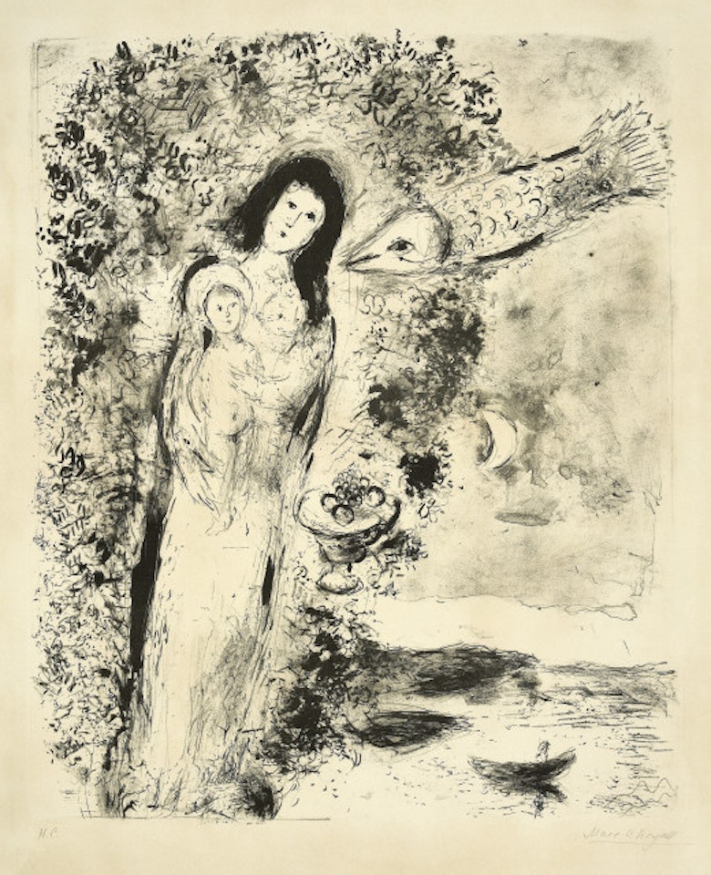 Vierge aux poissons by Marc Chagall