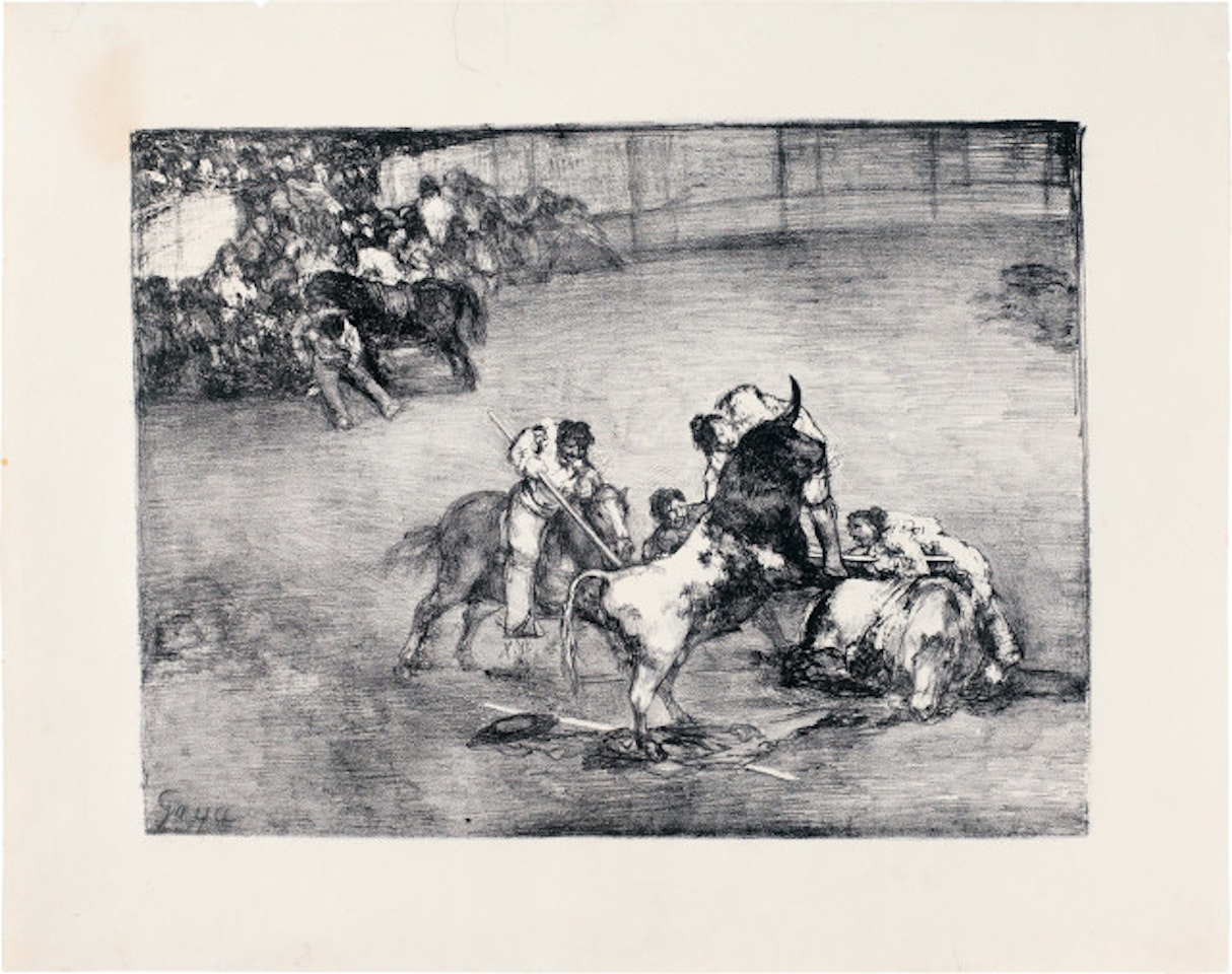 Bravo toro; Sheet 2 of the 4-sheet series "Toros de Burdeos" by Francisco José de Goya