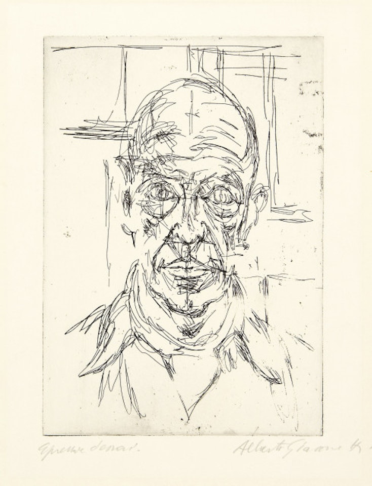 Michel Leiris II by Alberto Giacometti