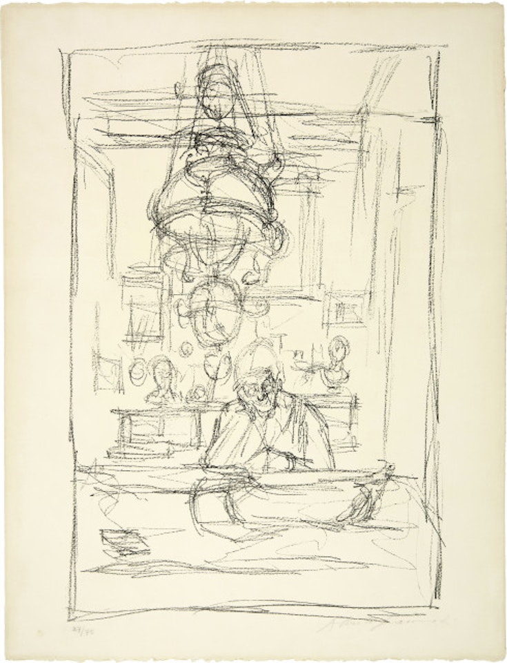 The Mère de l"artiste dans la "stua" à Stampa by Alberto Giacometti