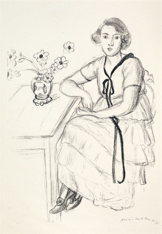 La Robe jaune au ruban noir by Henri Matisse