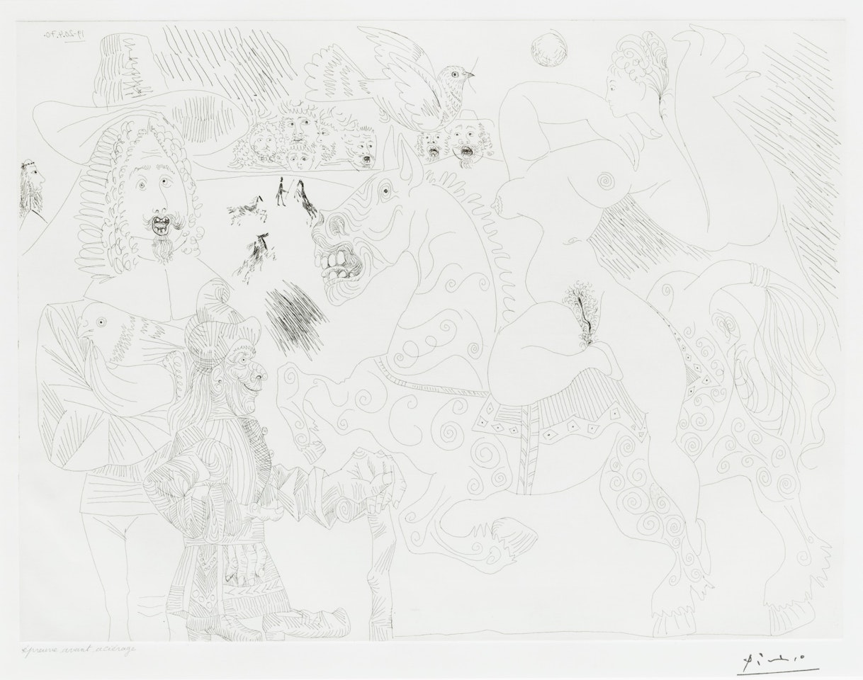 Dressage au cirque by Pablo Picasso