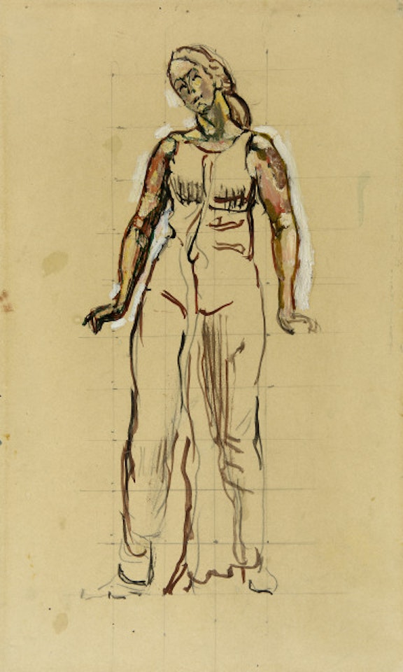 Study for "Looking into Infinity" by Ferdinand Hodler