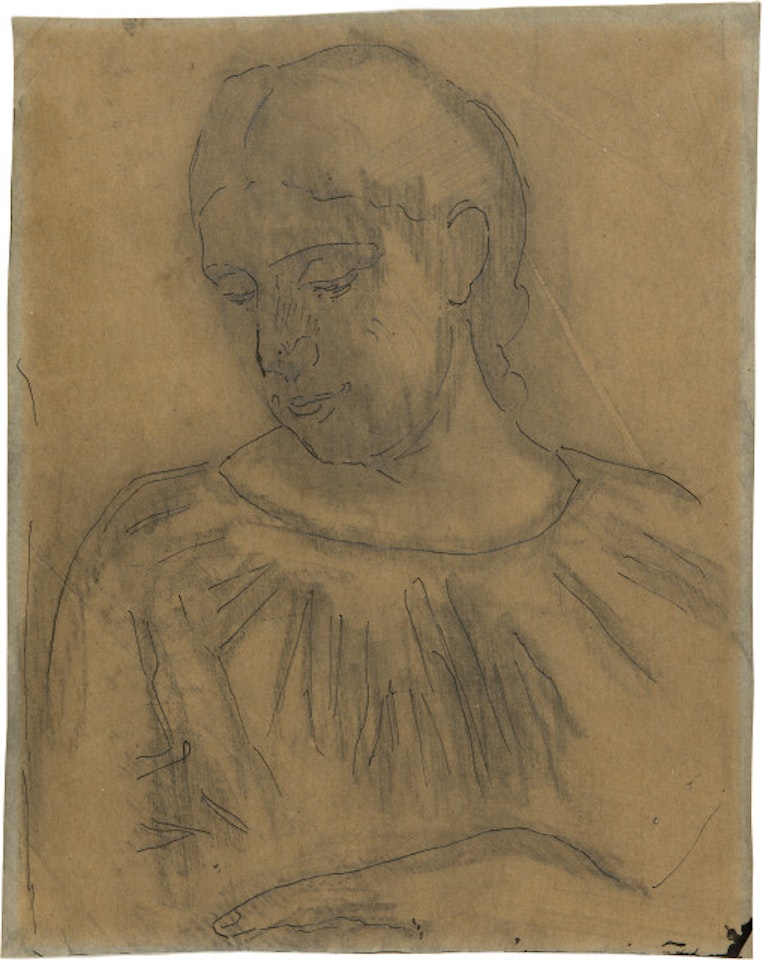 Study for "Portrait of an Unknown Woman (Savoy Woman)" by Ferdinand Hodler