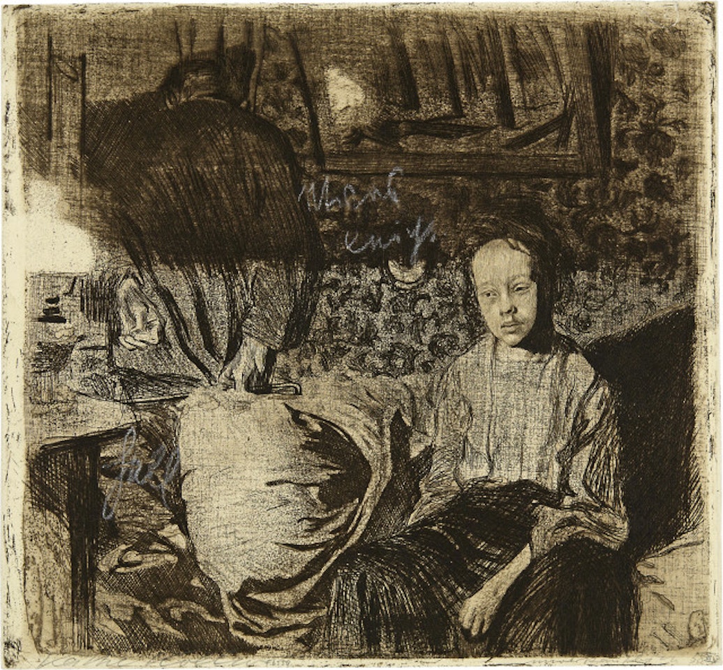 Young couple by Kathe Kollwitz