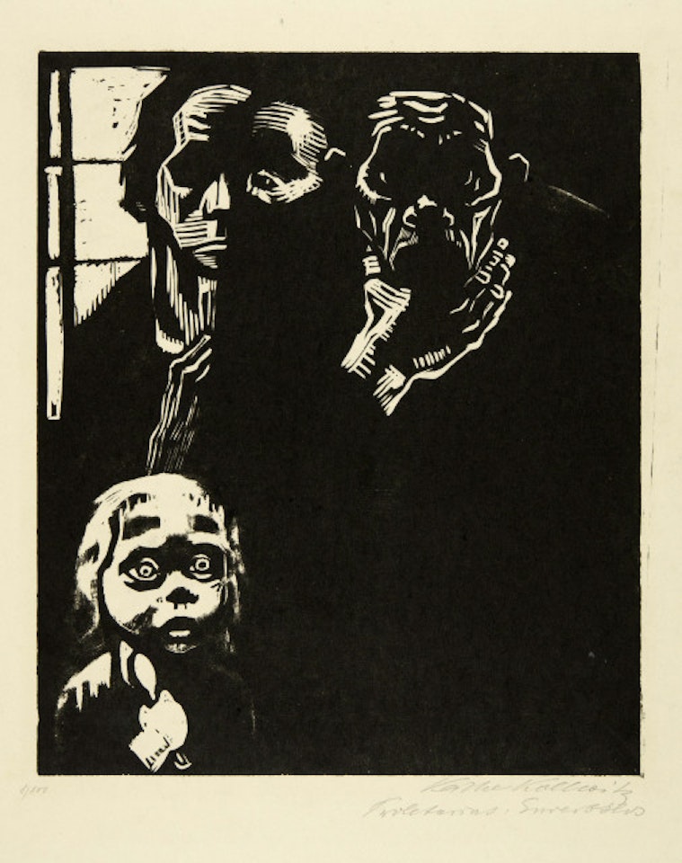 Unemployed; Sheet 1 of the episode "Proletariat" by Kathe Kollwitz
