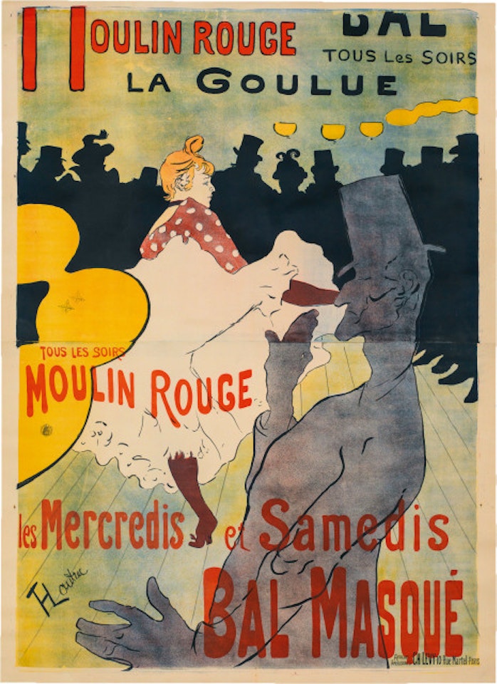 Moulin Rouge (La Goulue) by Henri de Toulouse-Lautrec