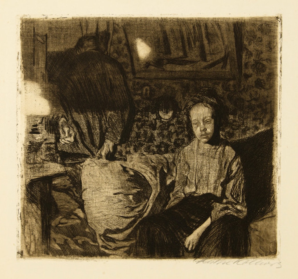 Young couple by Kathe Kollwitz