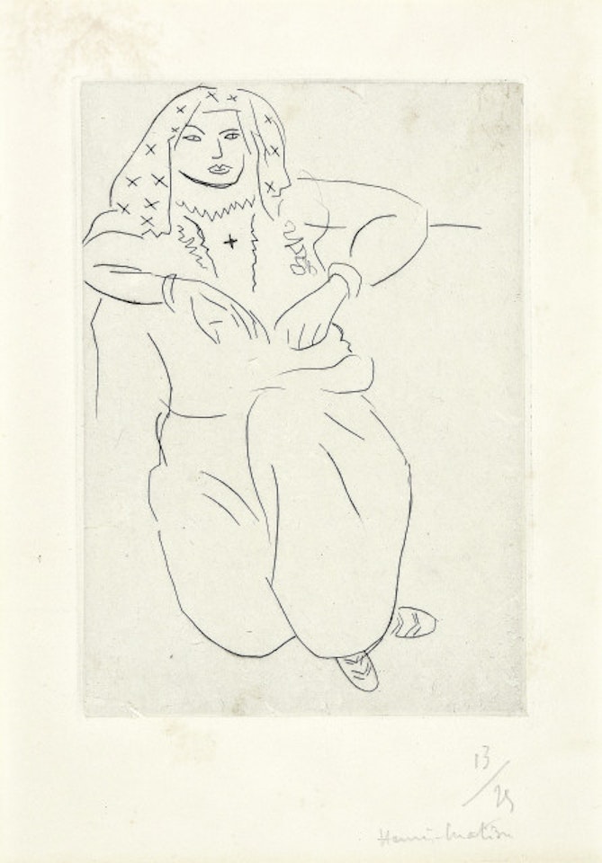Orientale, tattoo en croix sur la poitrine by Henri Matisse