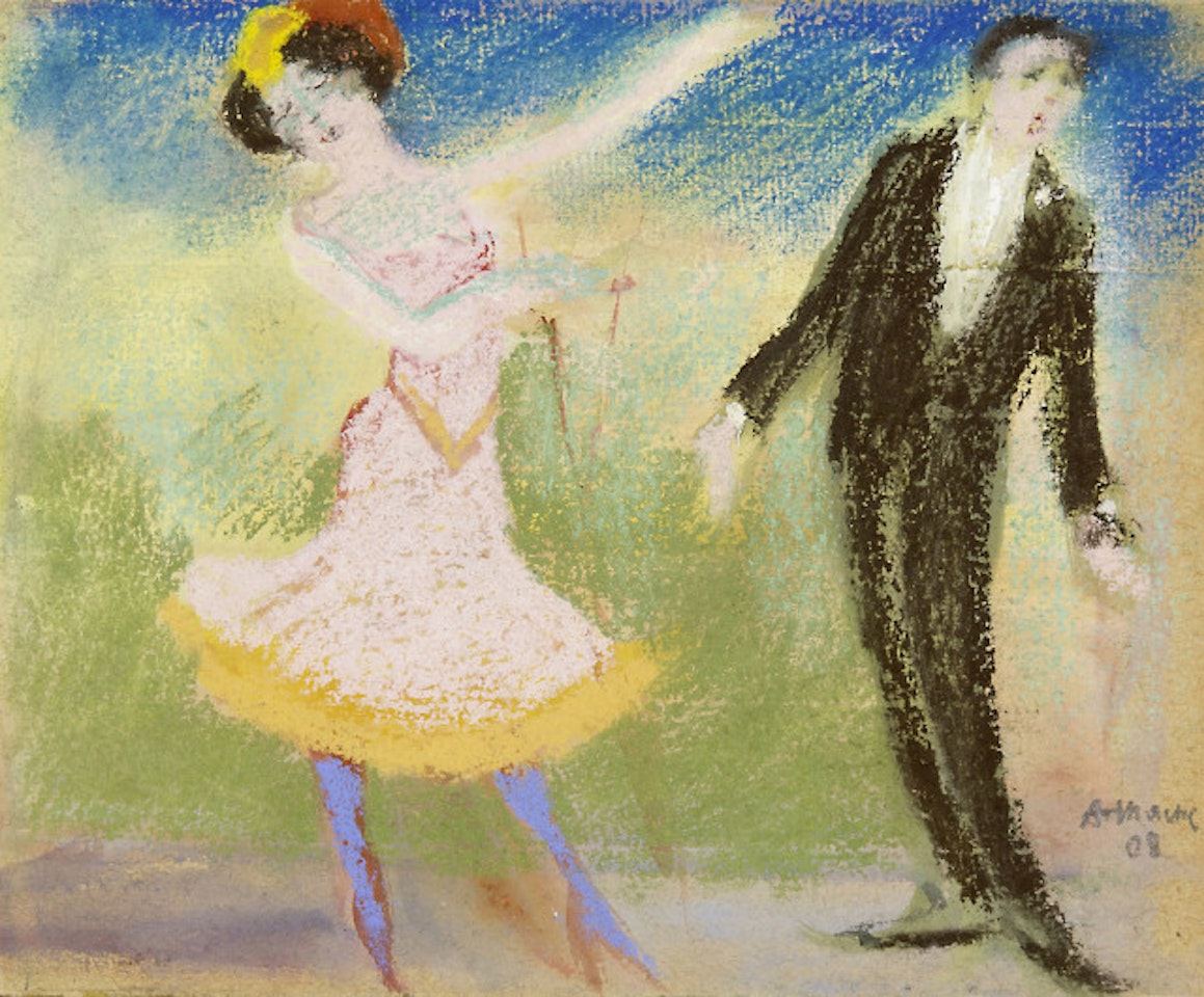 Singer in cabaret by August Macke
