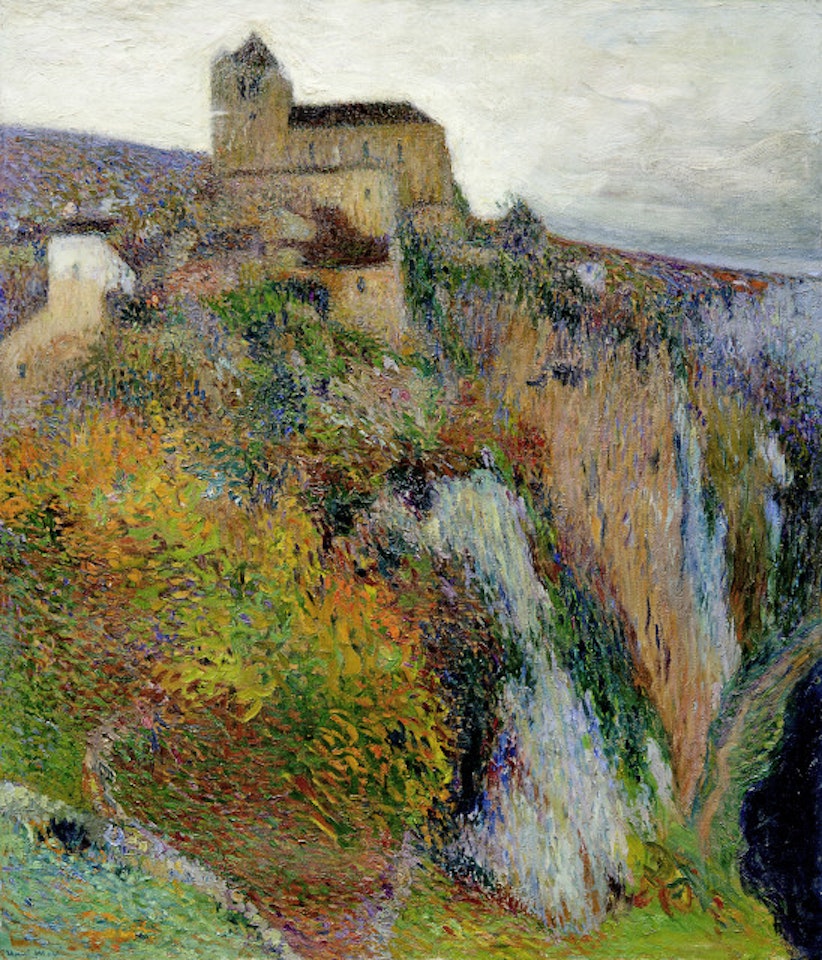 Paysage du Lot, Saint-Cirq-Lapopie by Henri Jean Guillaume Martin