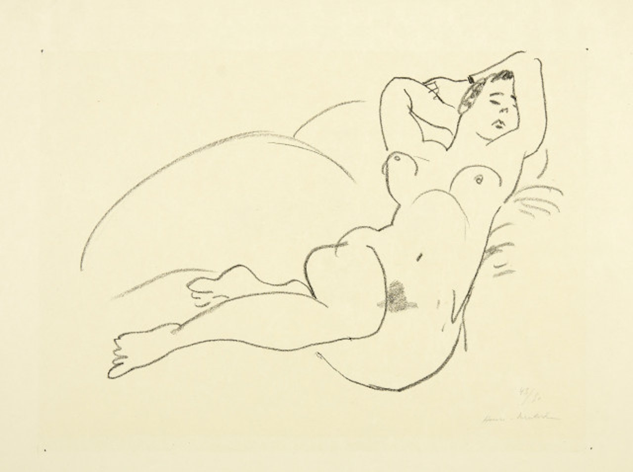 Figure endormy by Henri Matisse