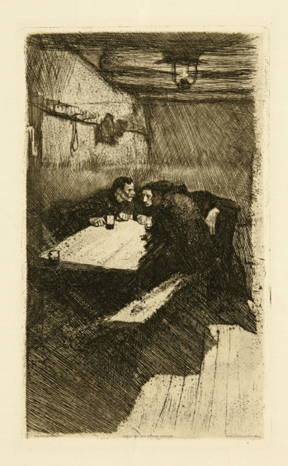 Advice; Rejected first version of the third sheet of the cycle “A Weber"s Revolt” by Kathe Kollwitz