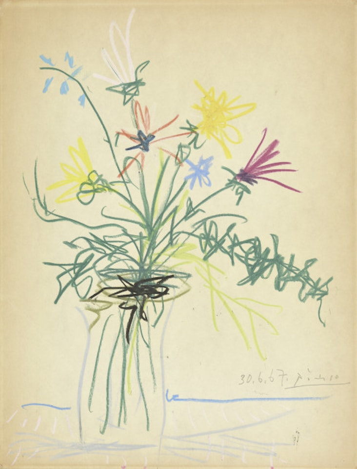 Bouquet of flowers by Pablo Picasso