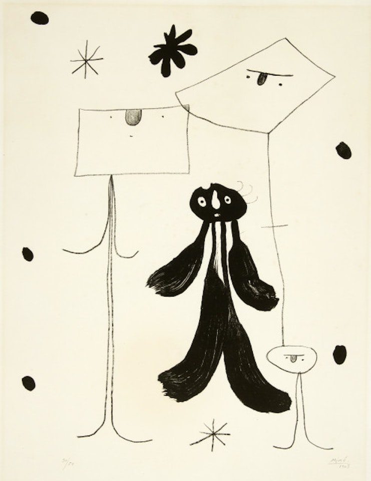 Les Hommes by Joan Miró