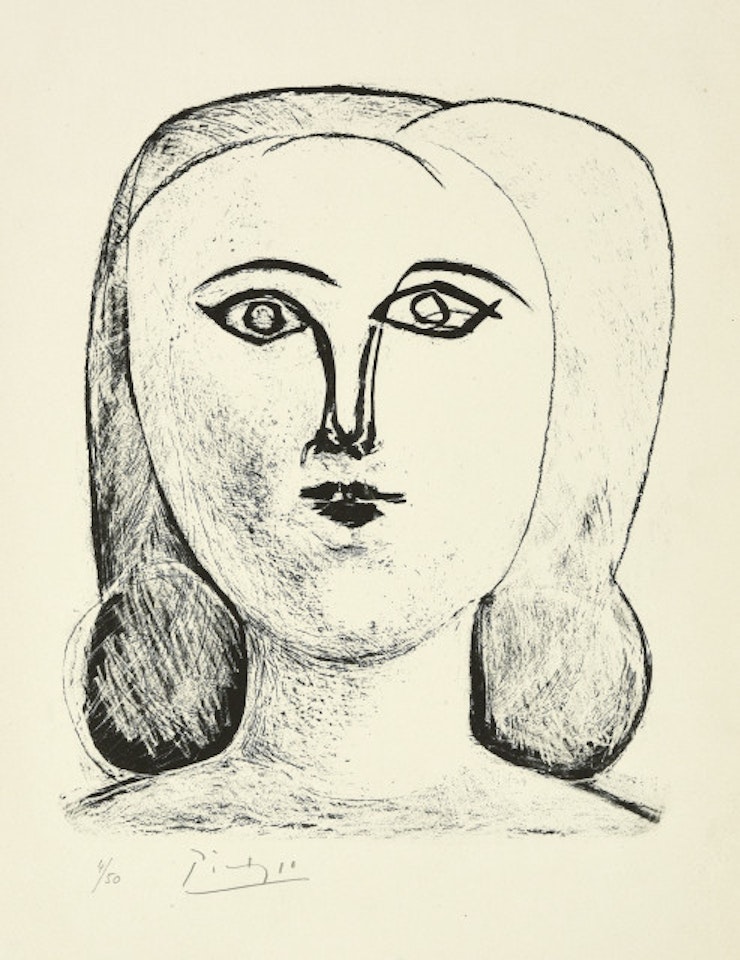 Head of a girl by Pablo Picasso