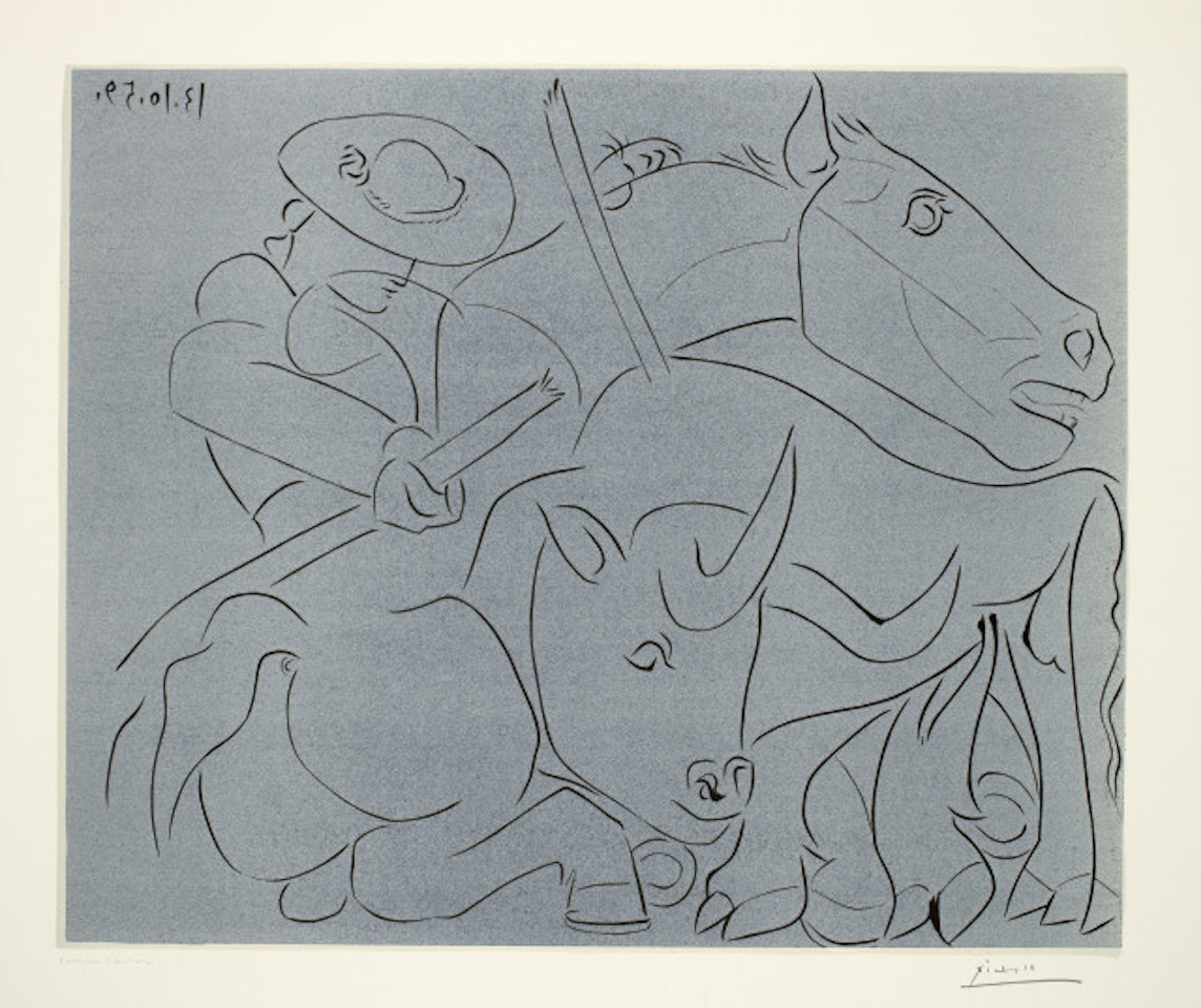 La Pique cassée; Cannes, October 13, 1959 by Pablo Picasso