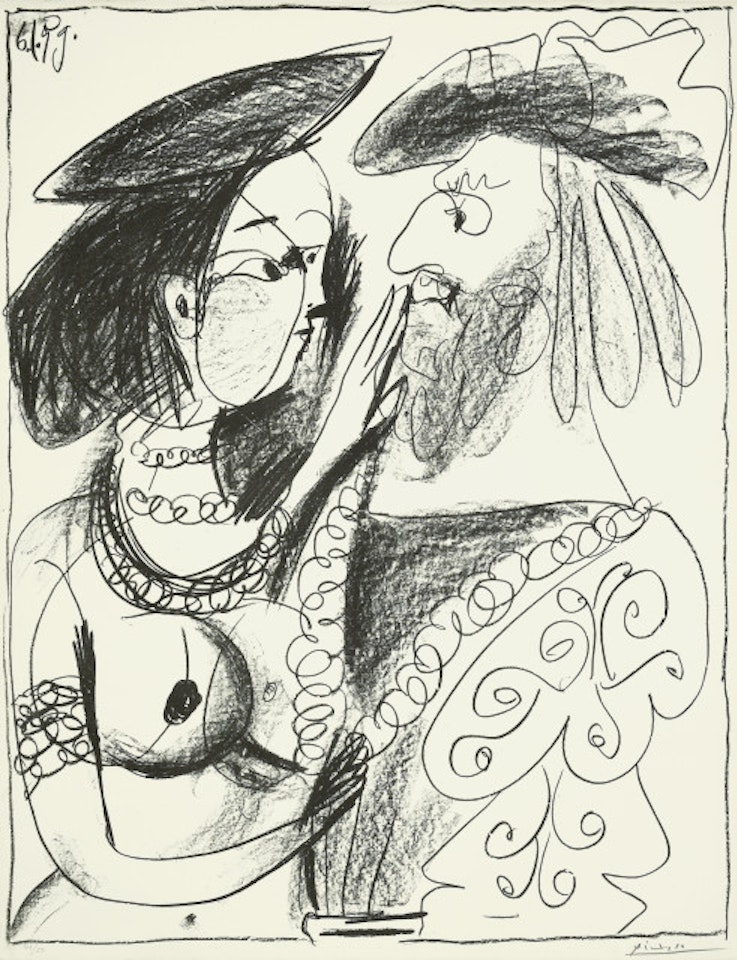 Seigneur et fille; January 6, 1959 by Pablo Picasso