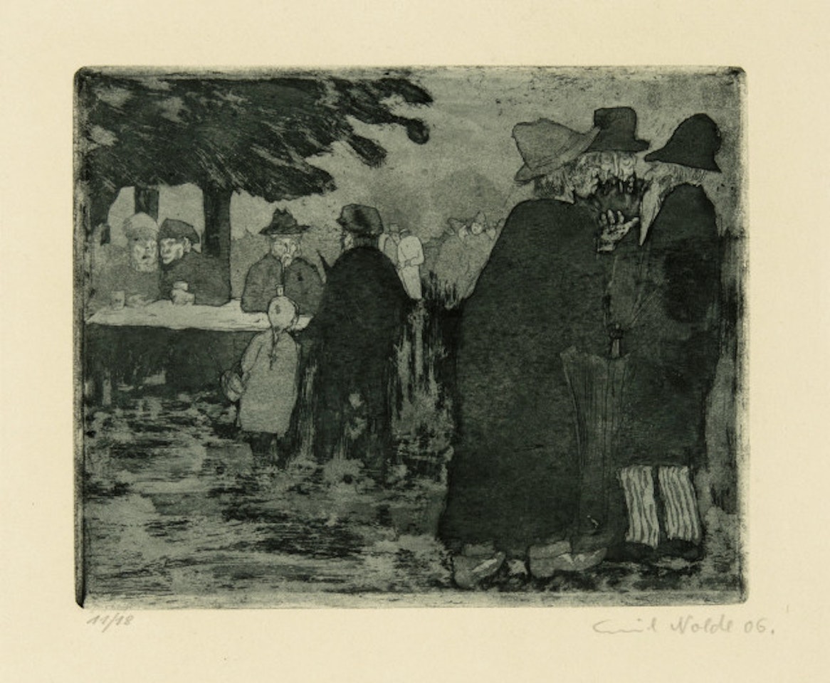 Horse market by Emil Nolde