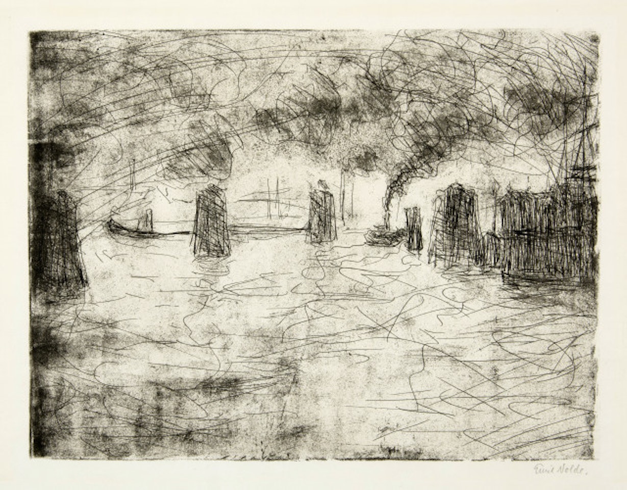 Hamburg, mild atmosphere by Emil Nolde