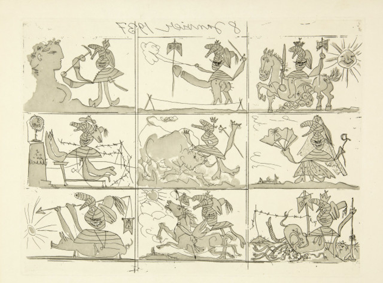 Sueño y mentira de Franco - Planches I et II by Pablo Picasso