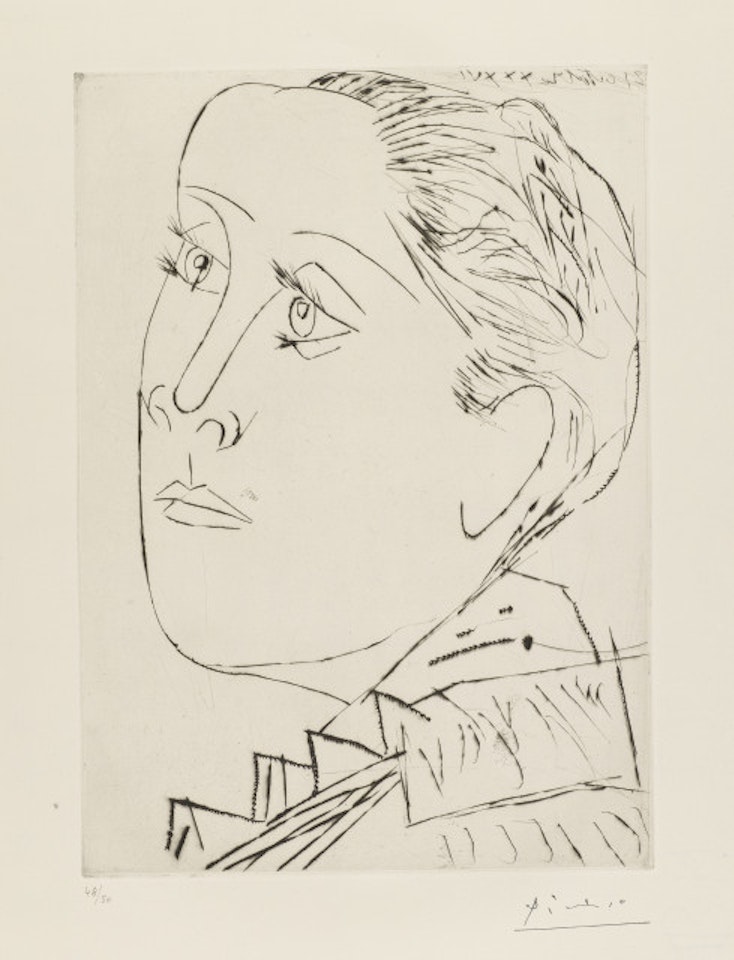 Portrait of Dora Maar au chignon I by Pablo Picasso