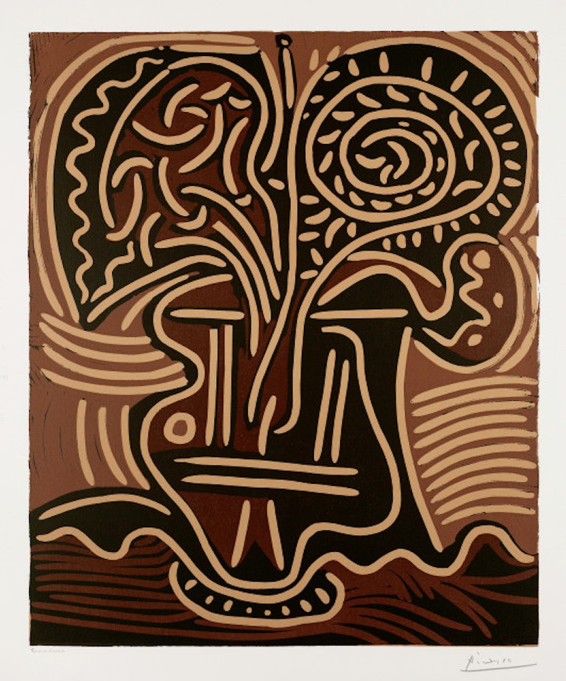 Bouquet in a vase by Pablo Picasso