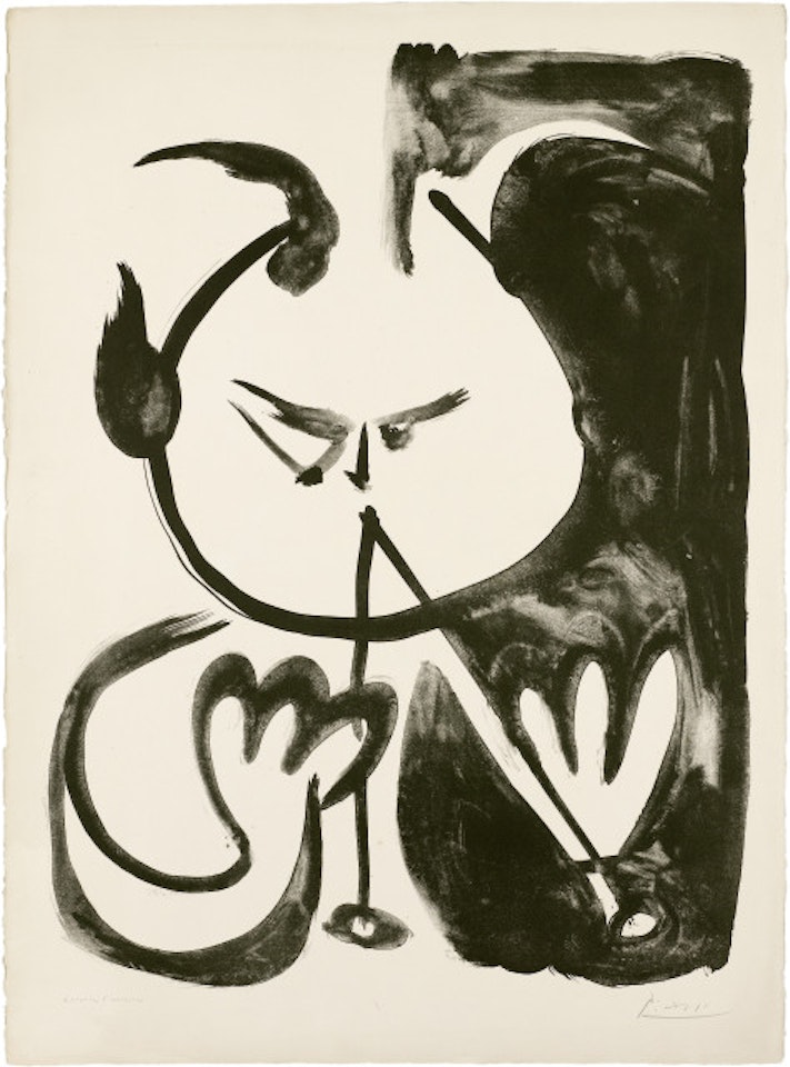 Faune Musicien No. 5; March 10, 1948 by Pablo Picasso