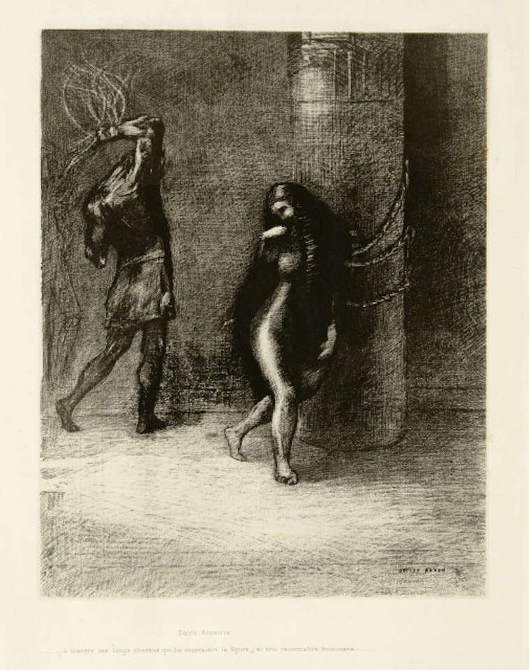 A Gustave Flaubert, Six designs for La Tentation de St-Antoine by Odilon Redon