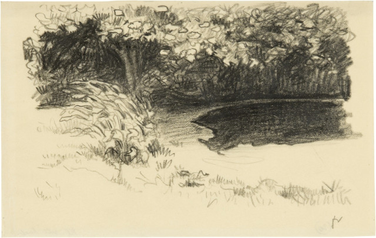 La mare, Honfleur by Félix Vallotton