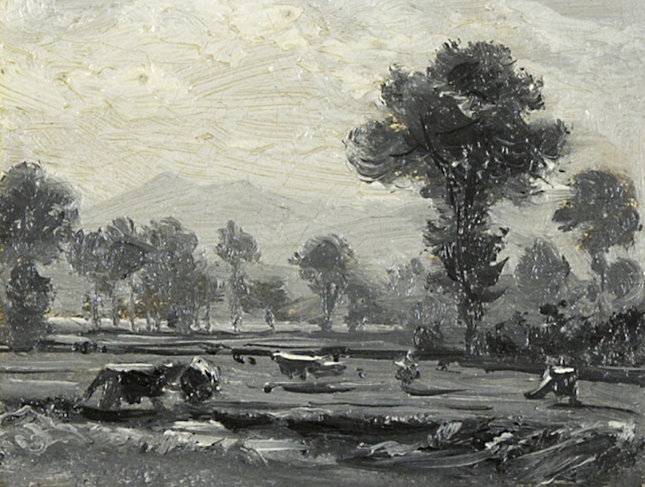 Cow pasture on Lake Lucerne by Robert Zünd