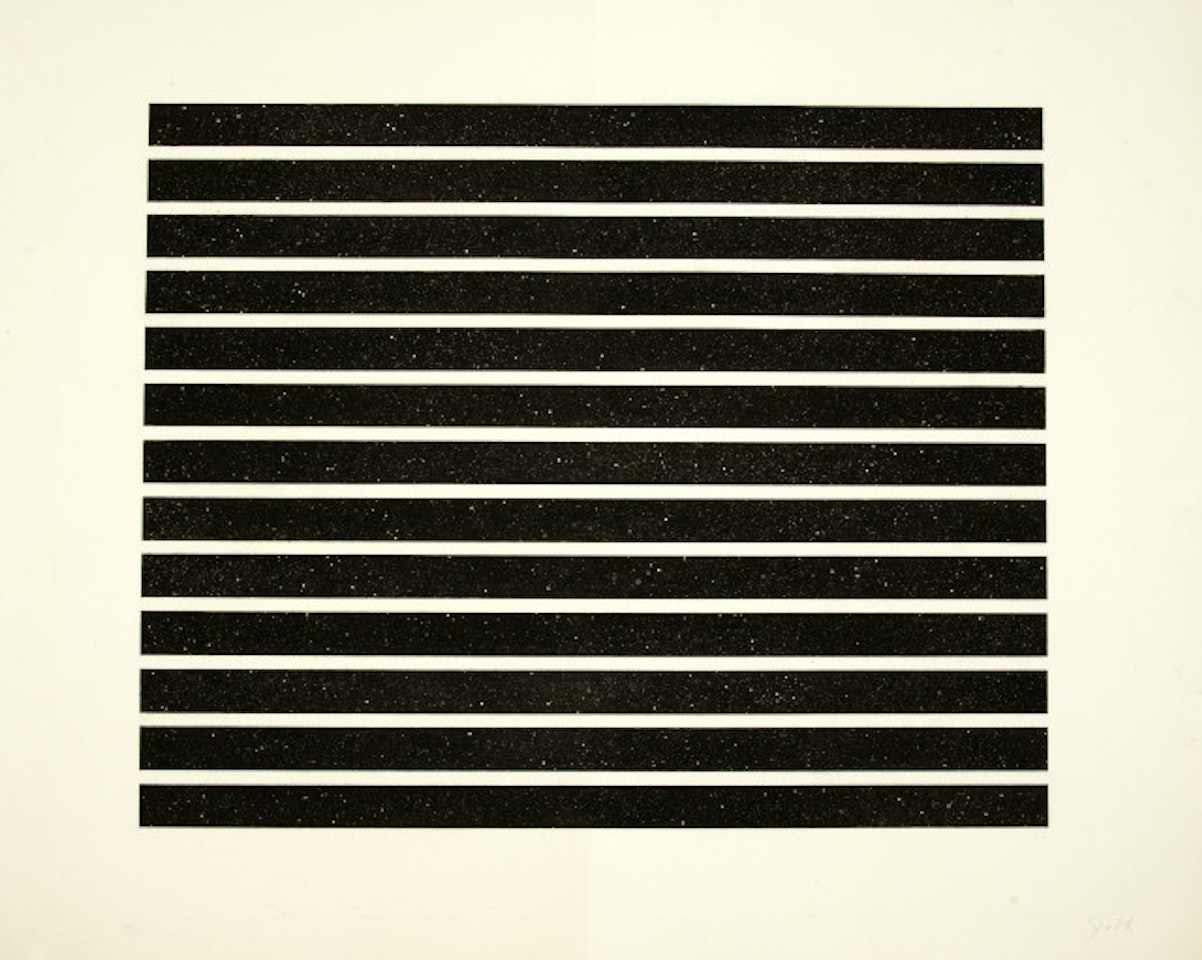 Untitled - Plate I of "Set of six aquatints in black" by Donald Judd