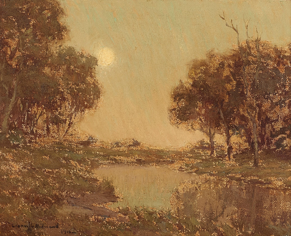 Twilight at the Lagoon by Granville Redmond