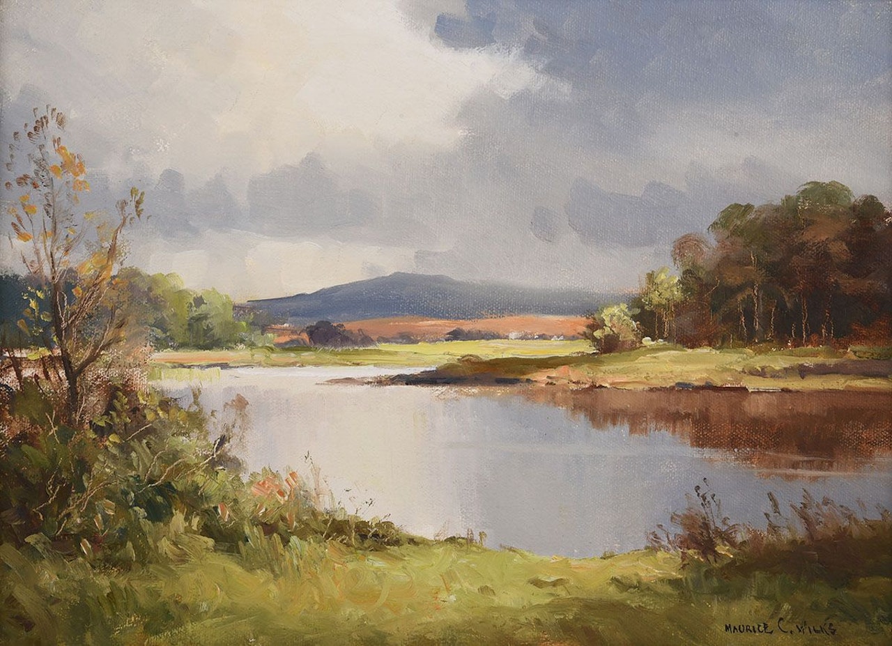 "A CORNER OF LOUGH ERNE, COUNTY FERMANAGH" by Maurice Canning Wilks