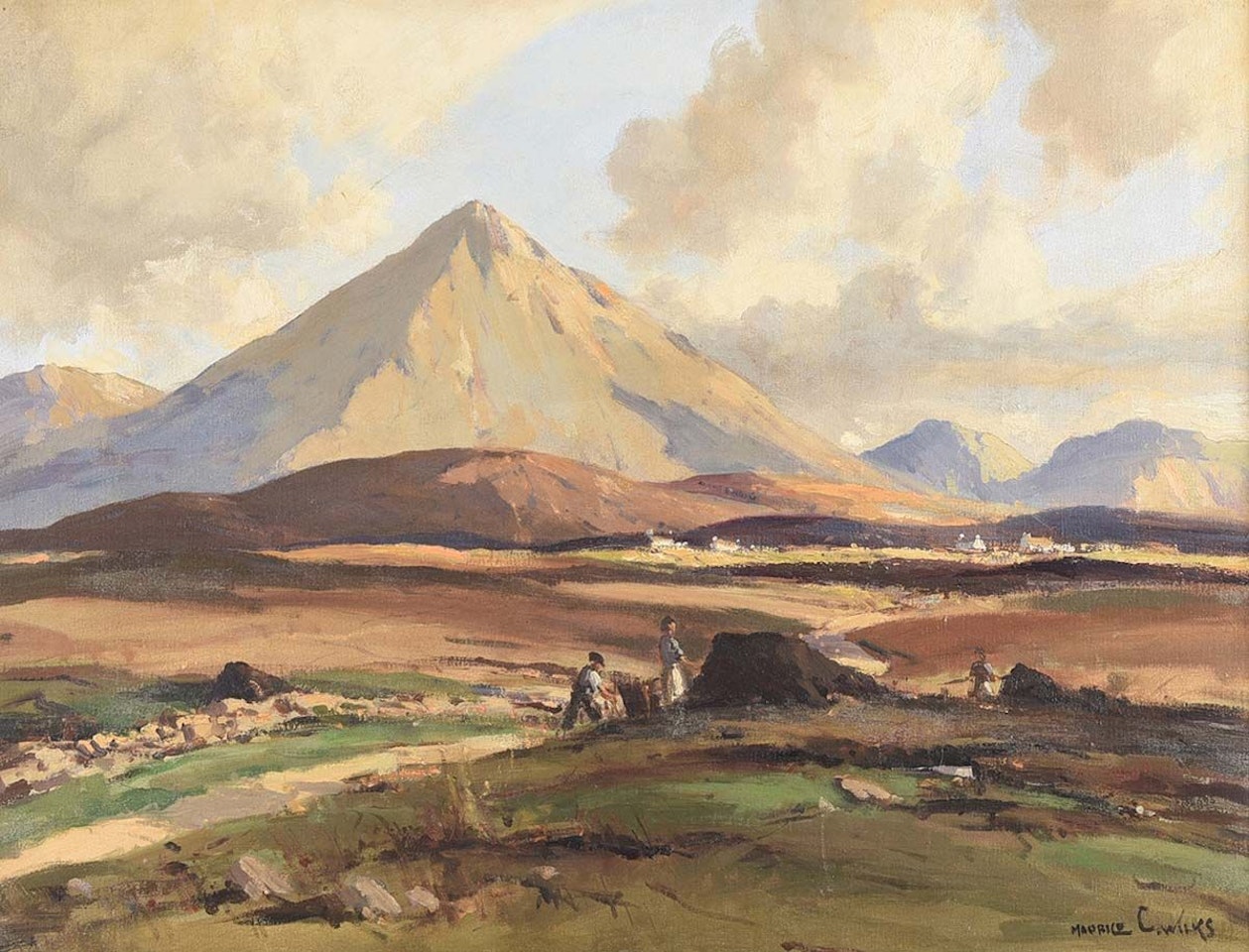 "ERRIGAL MOUNTAIN, COUNTY DONEGAL" by Maurice Canning Wilks