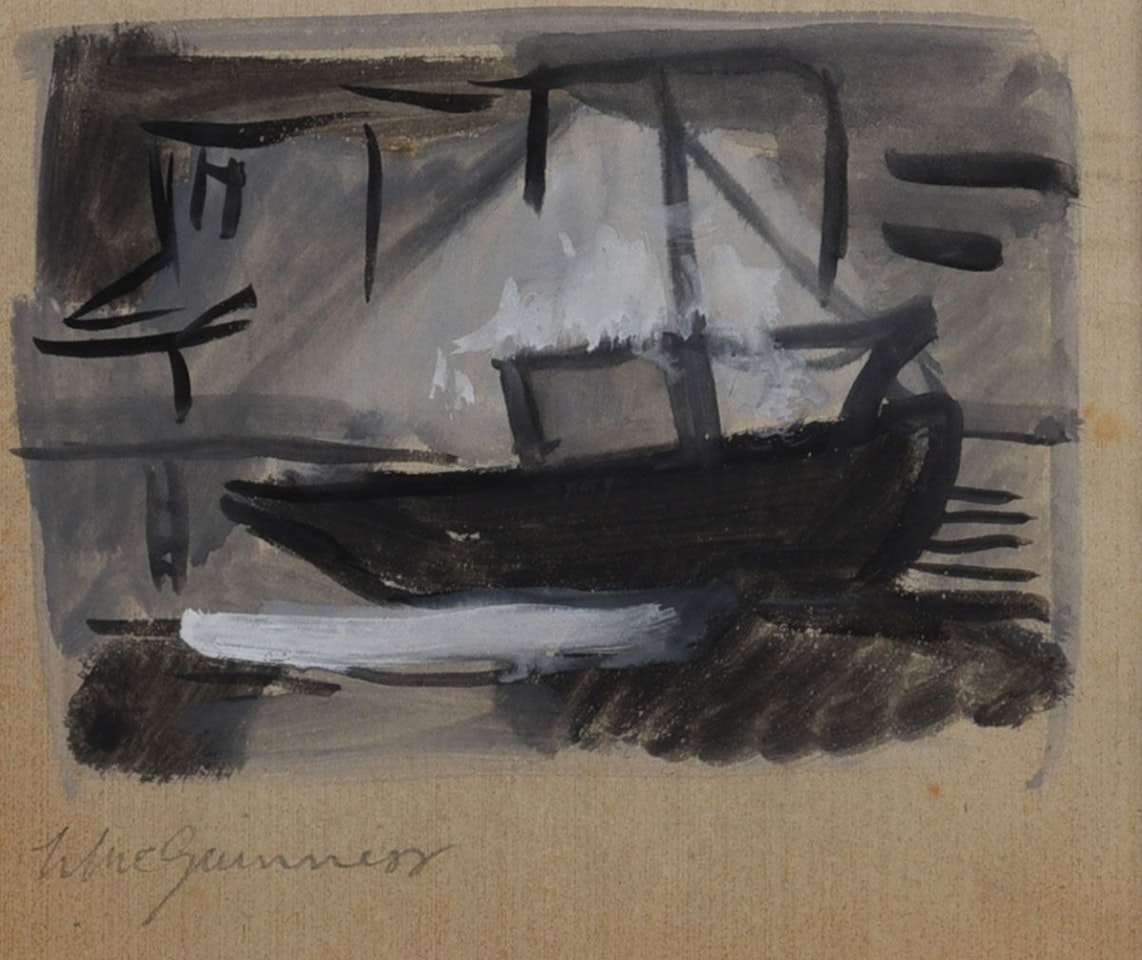 "STUDY OF A BOAT" by Norah McGuinness
